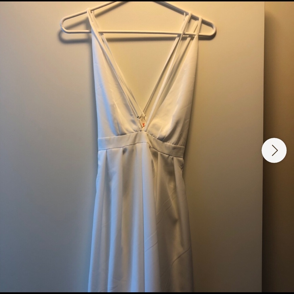 Nasty Gal white flowy dress